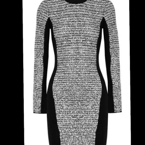 ALEXANDER WANG Wool Rubberized-tweed Sweater Dress, Sz. S - Picture 4 of 11
